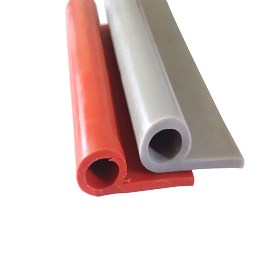 P Sections Heat-Resistant Silicone Extrusions Rubber Seal Strip