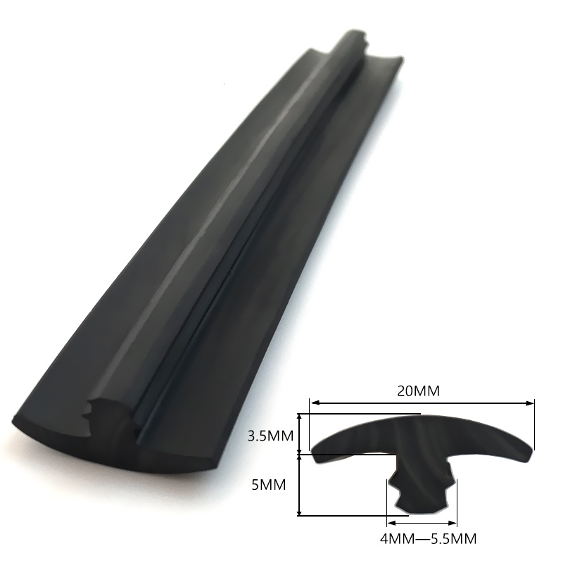 Sealing element Customize T-Shape Extrusion Rubber Sealing Strip for Solar Photovoltaic Panel Rubber gasket