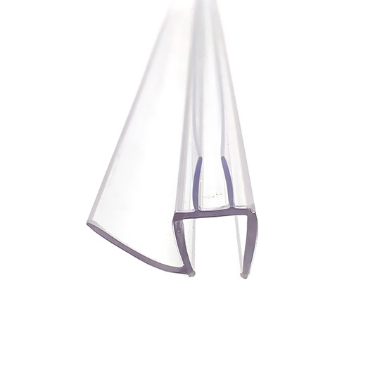 Clear vinyl shower door bottom seal