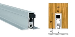 B03 Automatic door bottom drop down seals