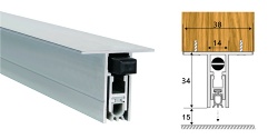 B003-1 Automatic door bottom drop down seals