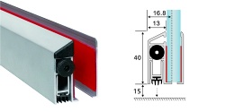 B15 Automatic door bottom drop down seals