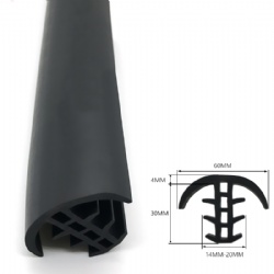 Custom T-Shape EPDM Extrusion Rubber Sealing Strip for Solar Photovoltaic Panel