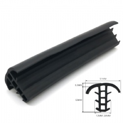 Custom T-Shape EPDM Extrusion Rubber Sealing Strip for Solar Photovoltaic Panel