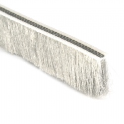 Crash-proof plastic top wool pile weather strip for window seals