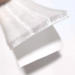 Siliconized self-adhesive weather strip of exterior door