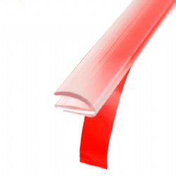 V shape self-adhesive translucent vinyl edge seal