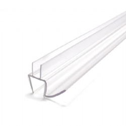 Clear vinyl shower door bottom seal